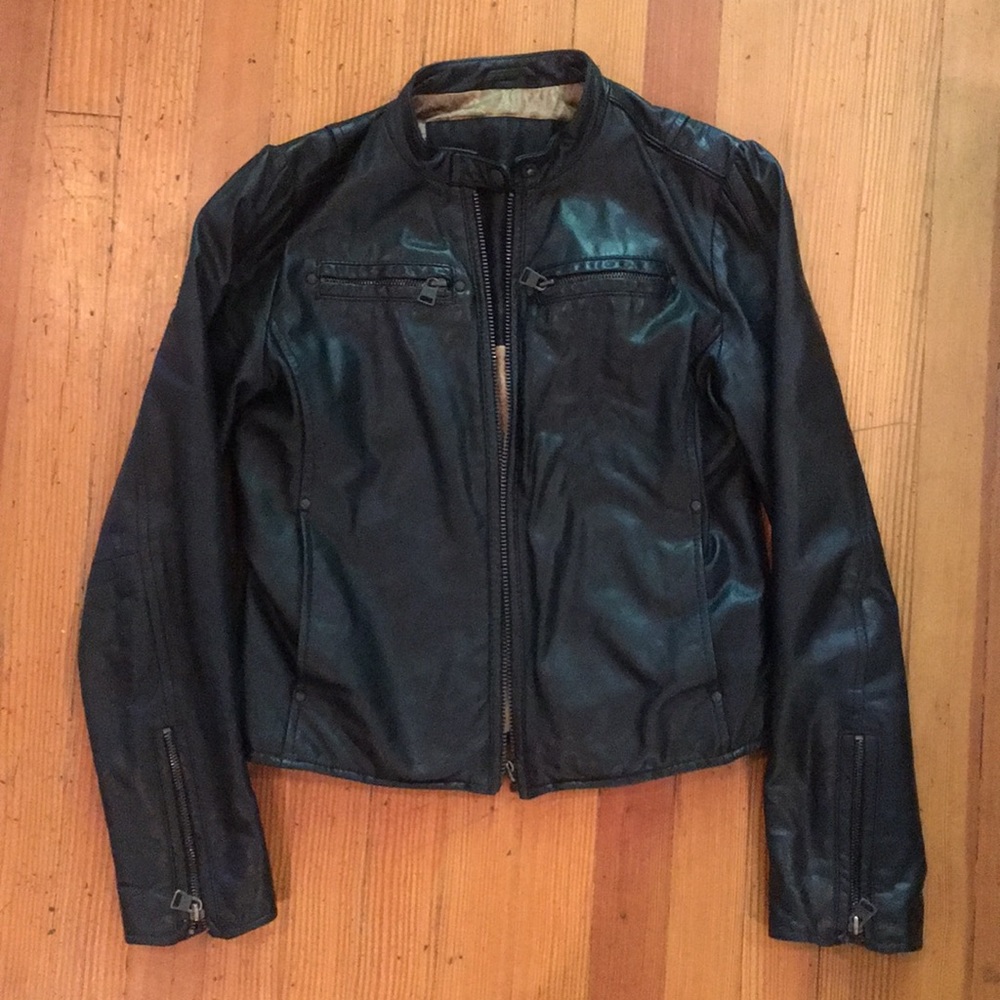 Black Genuine Leather jacket- Levis’s